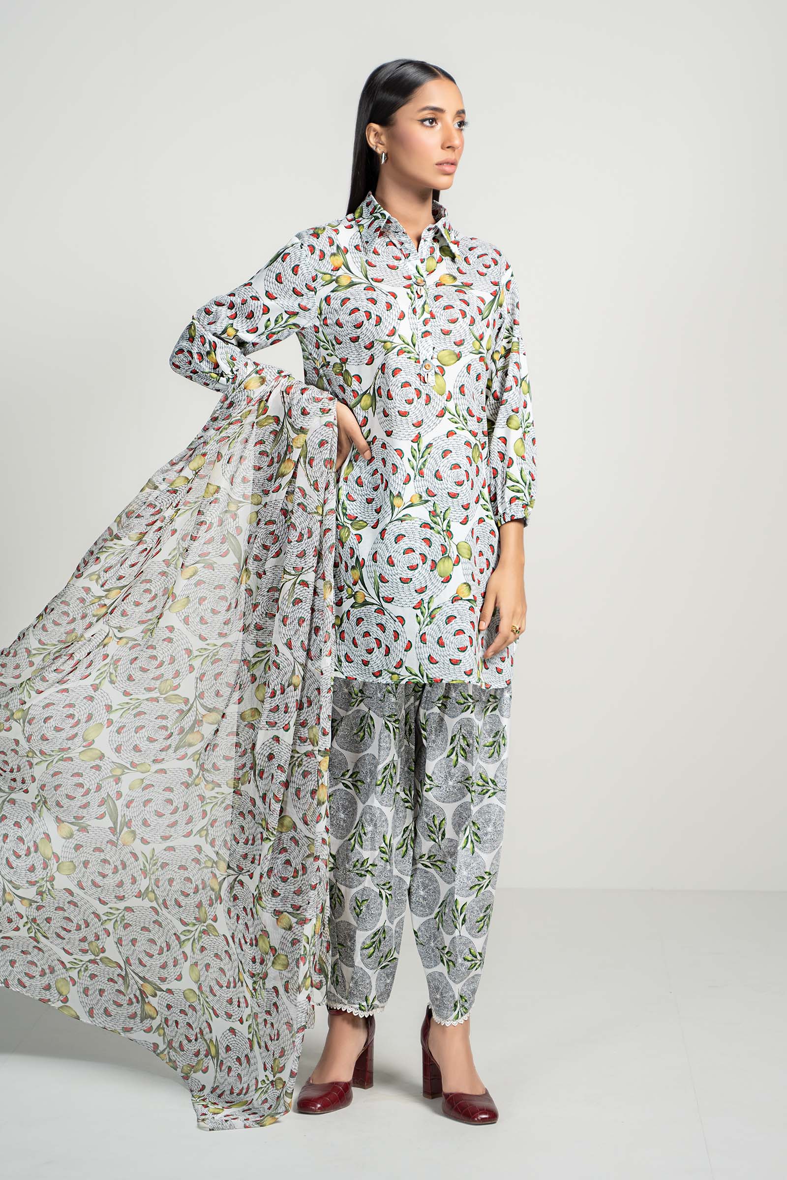 Maria B | Luxury Winter Pret 25 | S-PF24-01-Off White