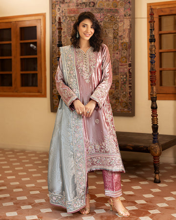 Mushq | Sunehri Lama Silk | Periwesh