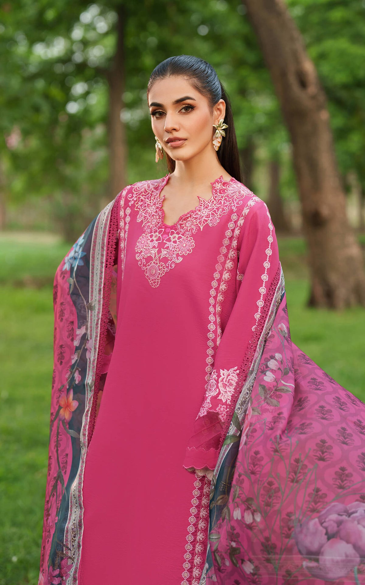 Asifa and Nabeel | Eden Cambric 25 | Pink Reverie ECU25-06