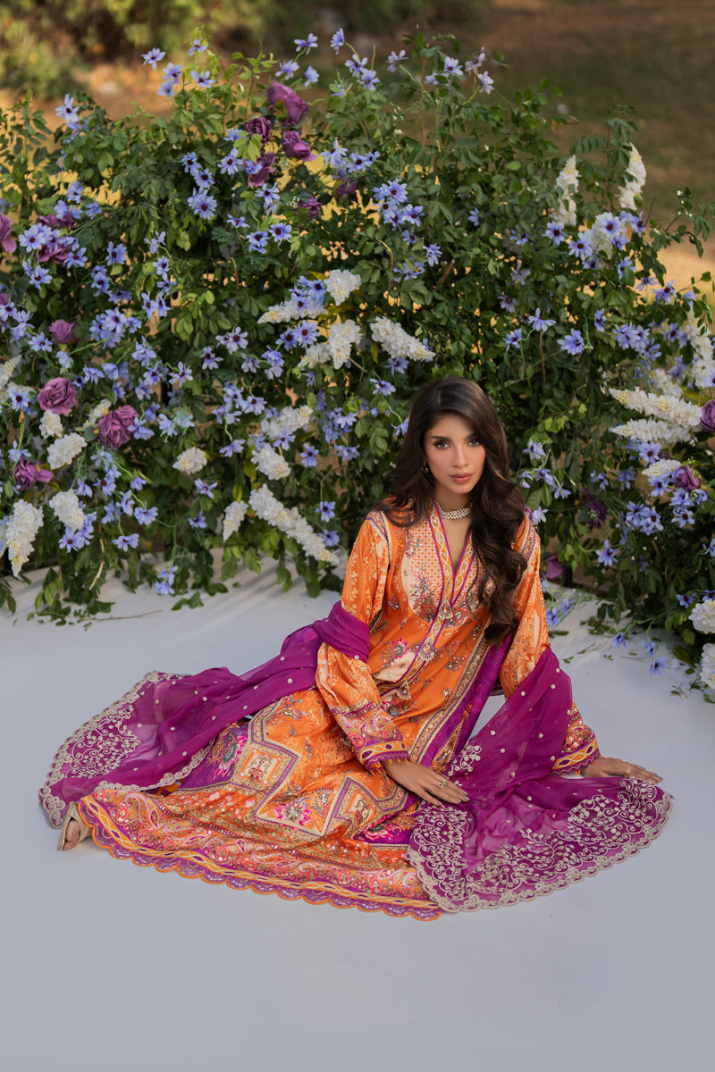 Qalamkar | Luxe Silk |  UA-03 ALMA