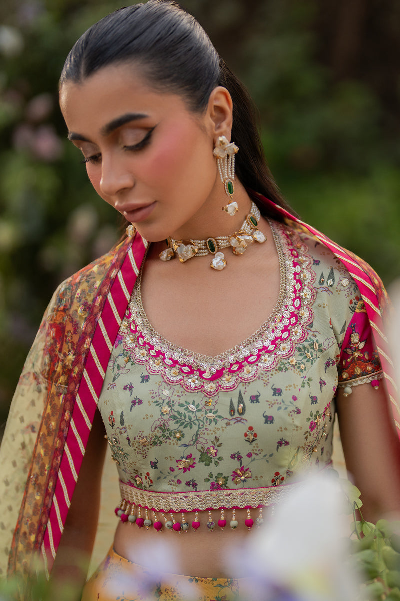 Qalamkar | Luxe Silk |  UA-08 LUNA