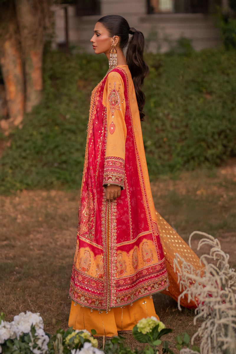 Qalamkar | Luxe Silk |  UA-05 FIORE