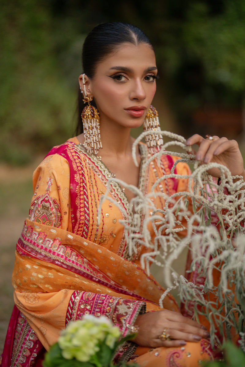 Qalamkar | Luxe Silk |  UA-05 FIORE