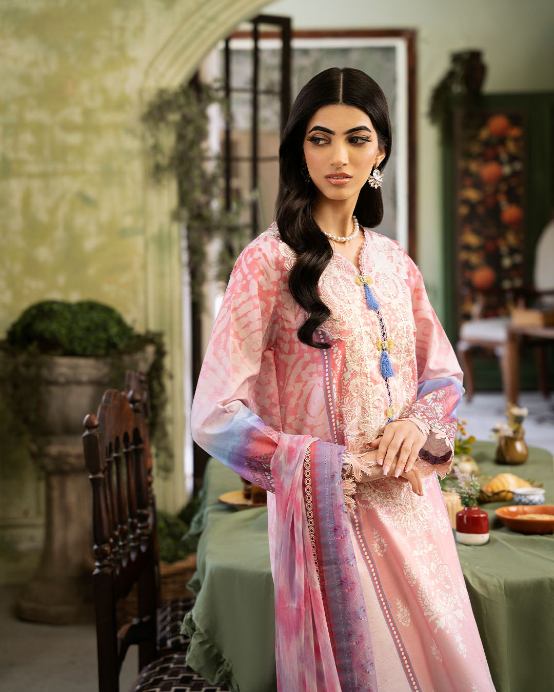 Roheenaz | Flora Printed Lawn | Amara