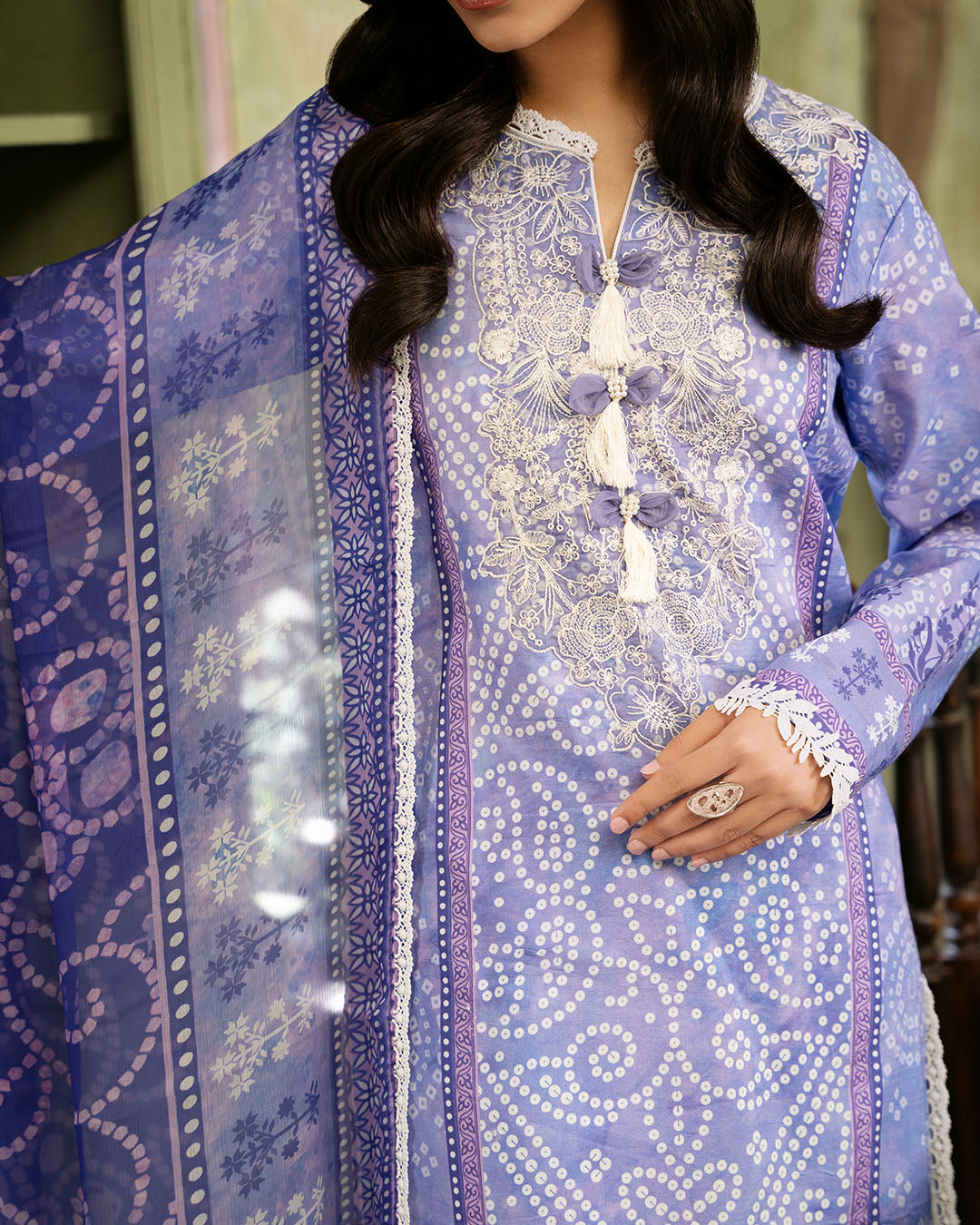 Roheenaz | Flora Printed Lawn | Celestia