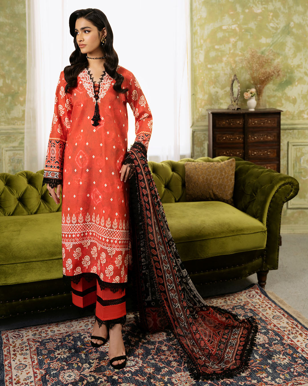 Roheenaz | Flora Printed Lawn | Solstice
