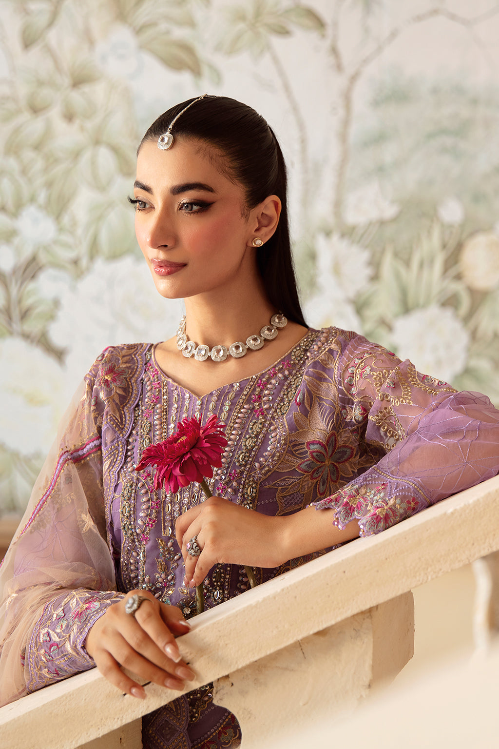 Ramsha | Minhal Organza Collection |  M-1207