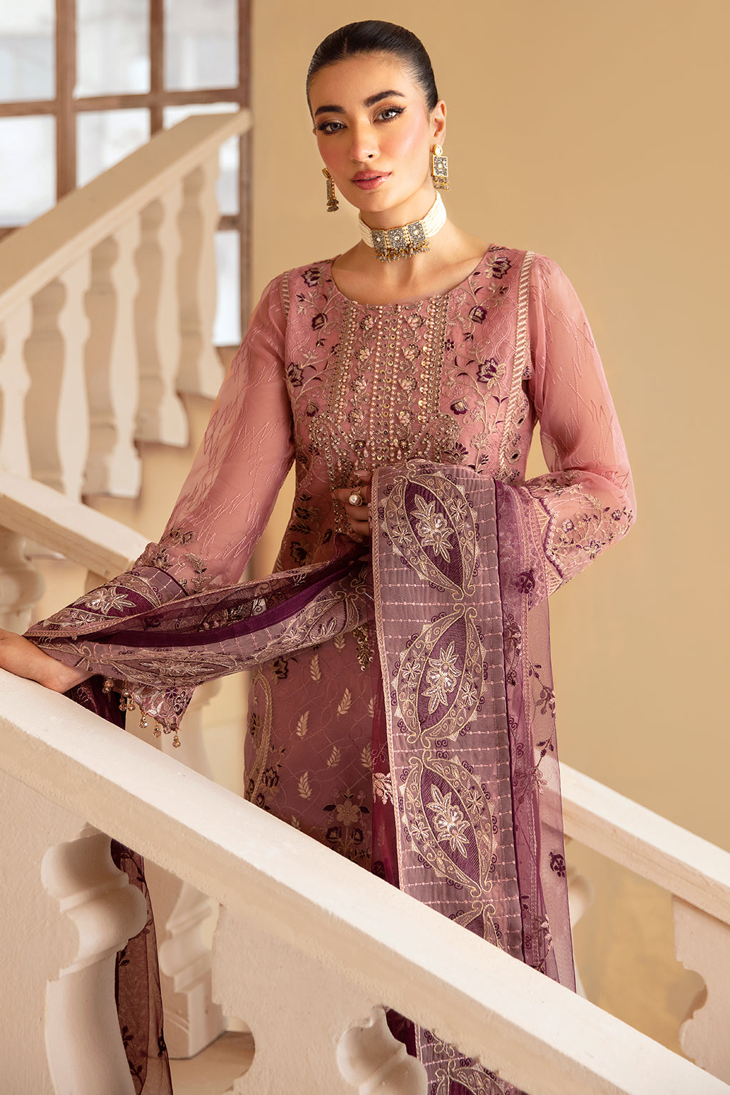 Ramsha | Minhal Organza Collection |   M-1210