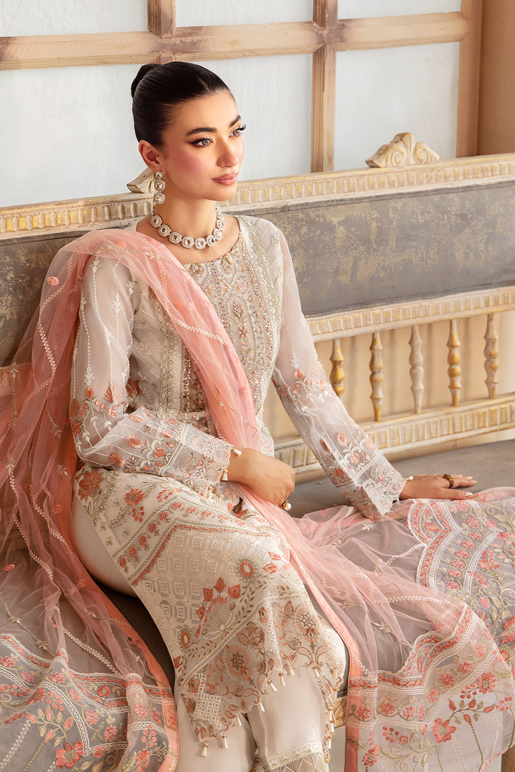 Ramsha | Minhal Organza Collection |   M-1203