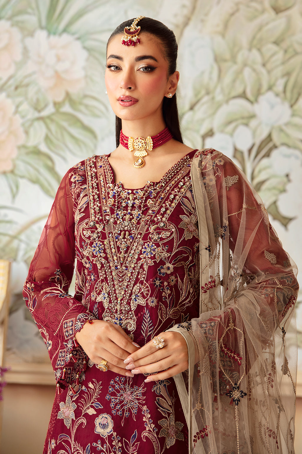 Ramsha | Minhal Organza Collection |  M-1201