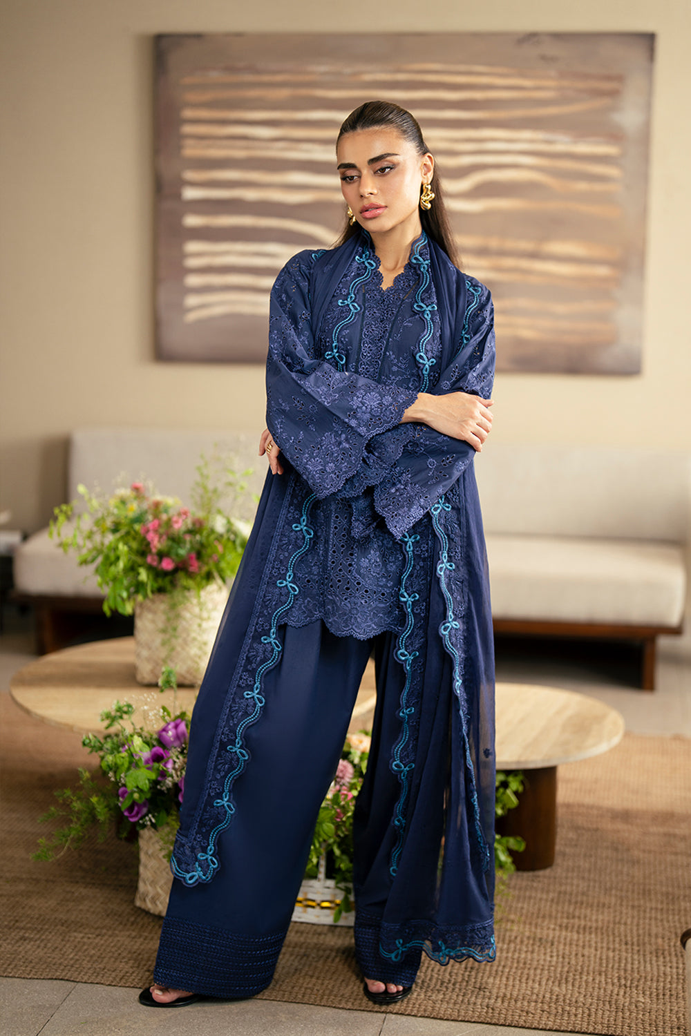 Azure | Luxury Lawn 26 | Sapphire Veil