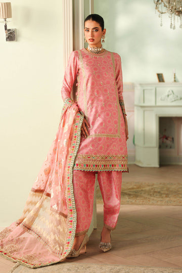 Maria B | Pre Fall Dresses | 3 Piece Embroidered Raw Silk Suit JJ