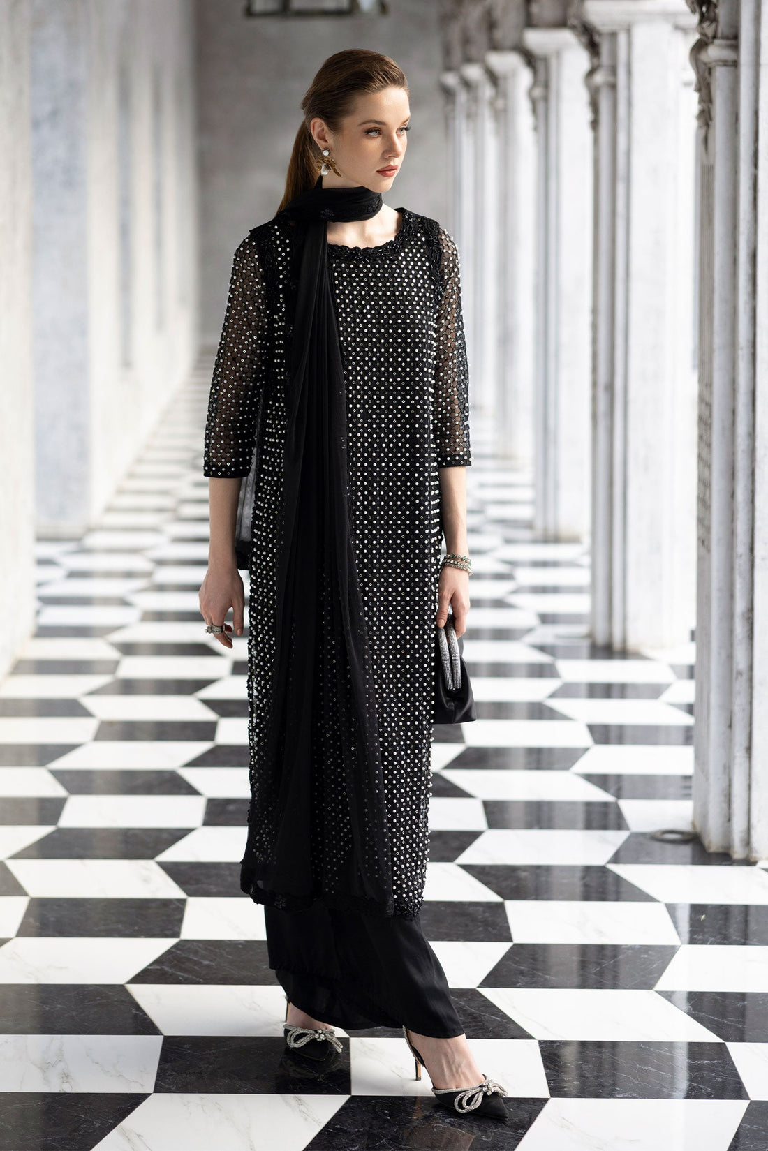 Maria B | Luxury Formals | SF-EF26-23-Black