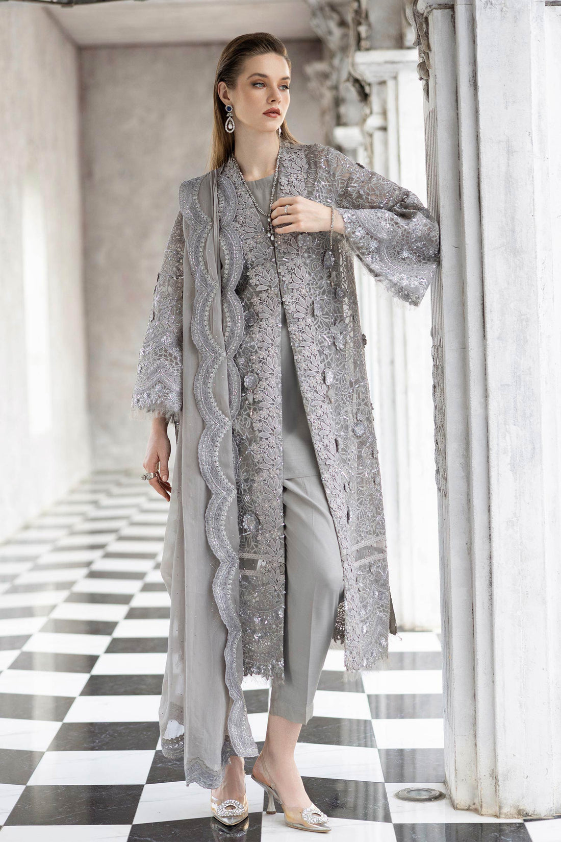Maria B | Luxury Formals | SF-EF26-25-Grey