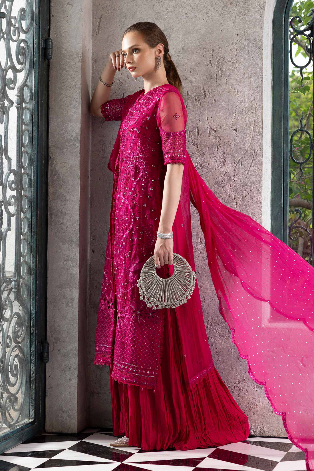 Maria B | Luxury Formals | SF-EF26-53-Fuchsia Pink