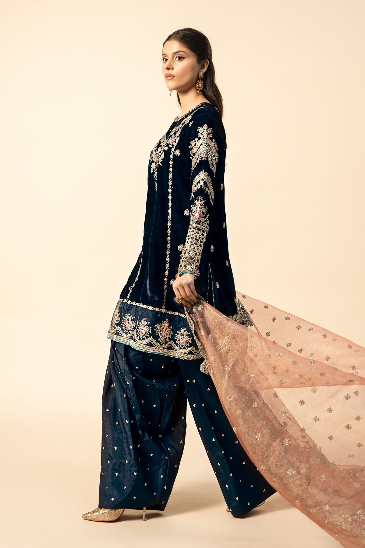 Maria B | Formal Wears | Velvet Suit | SF-W24-80