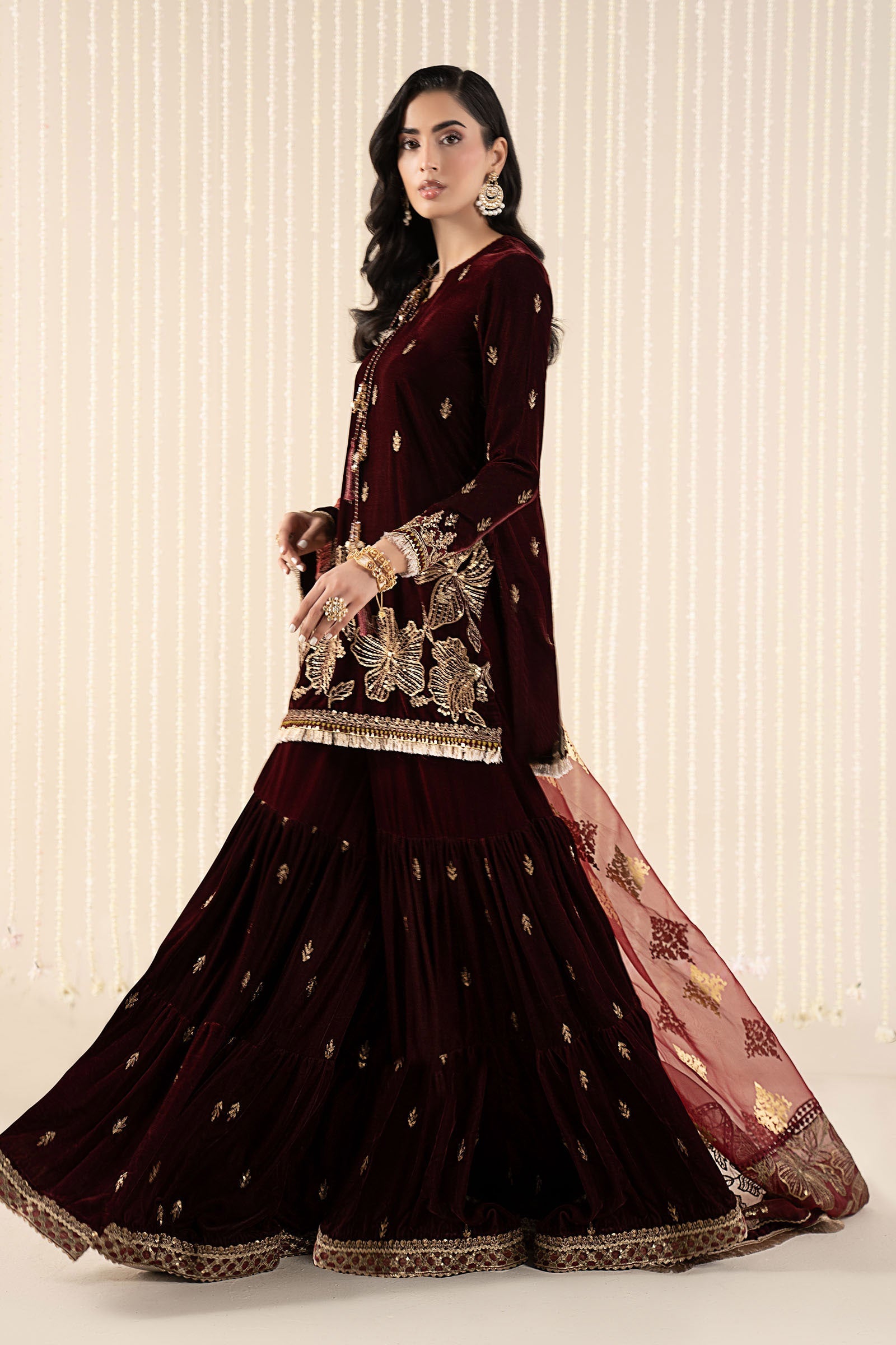 Maria B | Pre Fall 25 | SF-W25-43-Maroon