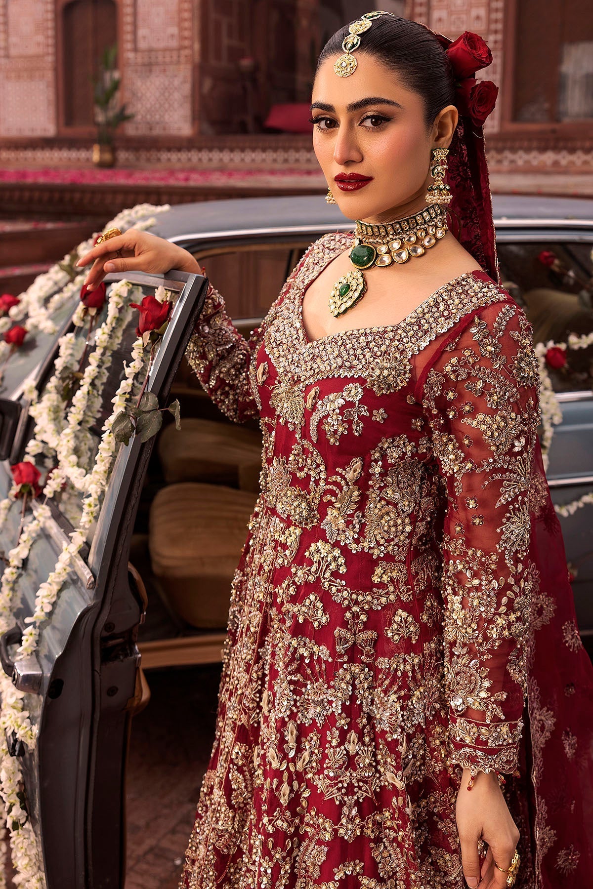 Motifz | Bridal Couture | 0019-SHANARA EMBROIDERED ORGANZA STITCHED