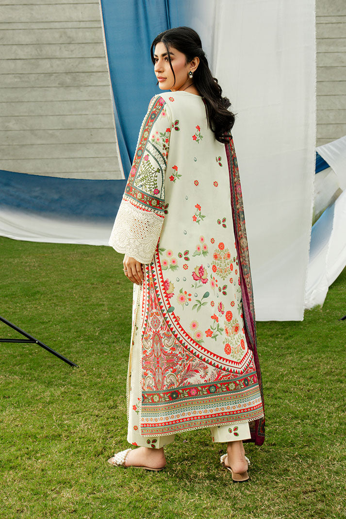 Imrozia Premium | Dahlia Lawn | SL-118 Ivory Ember