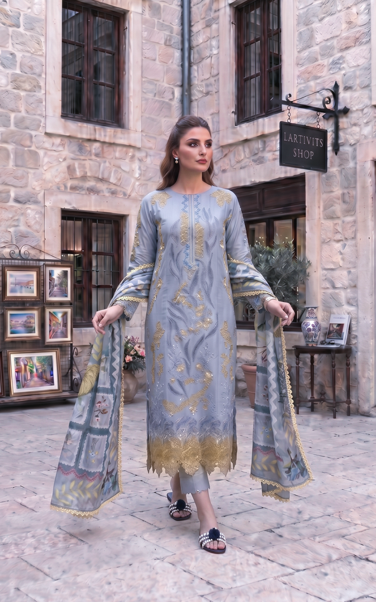 Asifa and Nabeel | Summer Lawn 26 | Ash Elegance (SL26-07)