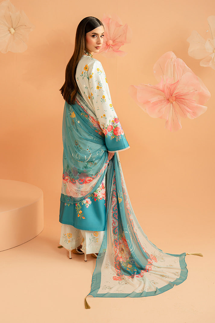 Imrozia Premium | Amelia Printed Silk | SP-151 Flora Serenade