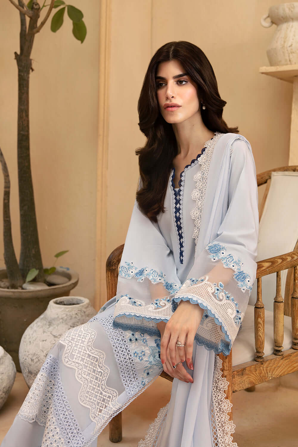 Azure | Luxury Lawn 26 | Skyline Serenity