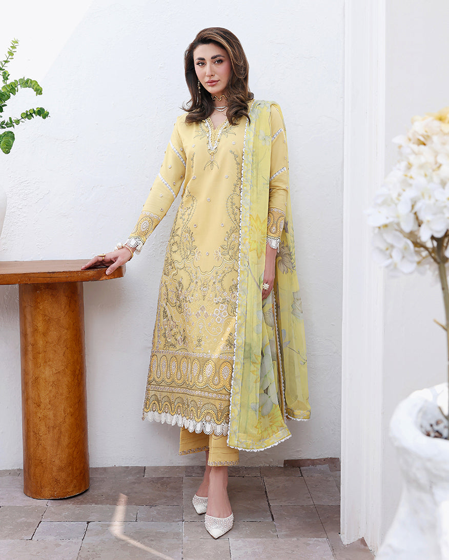 Roheenaz | Floral Reverie Luxury Lawn | Summer Glow