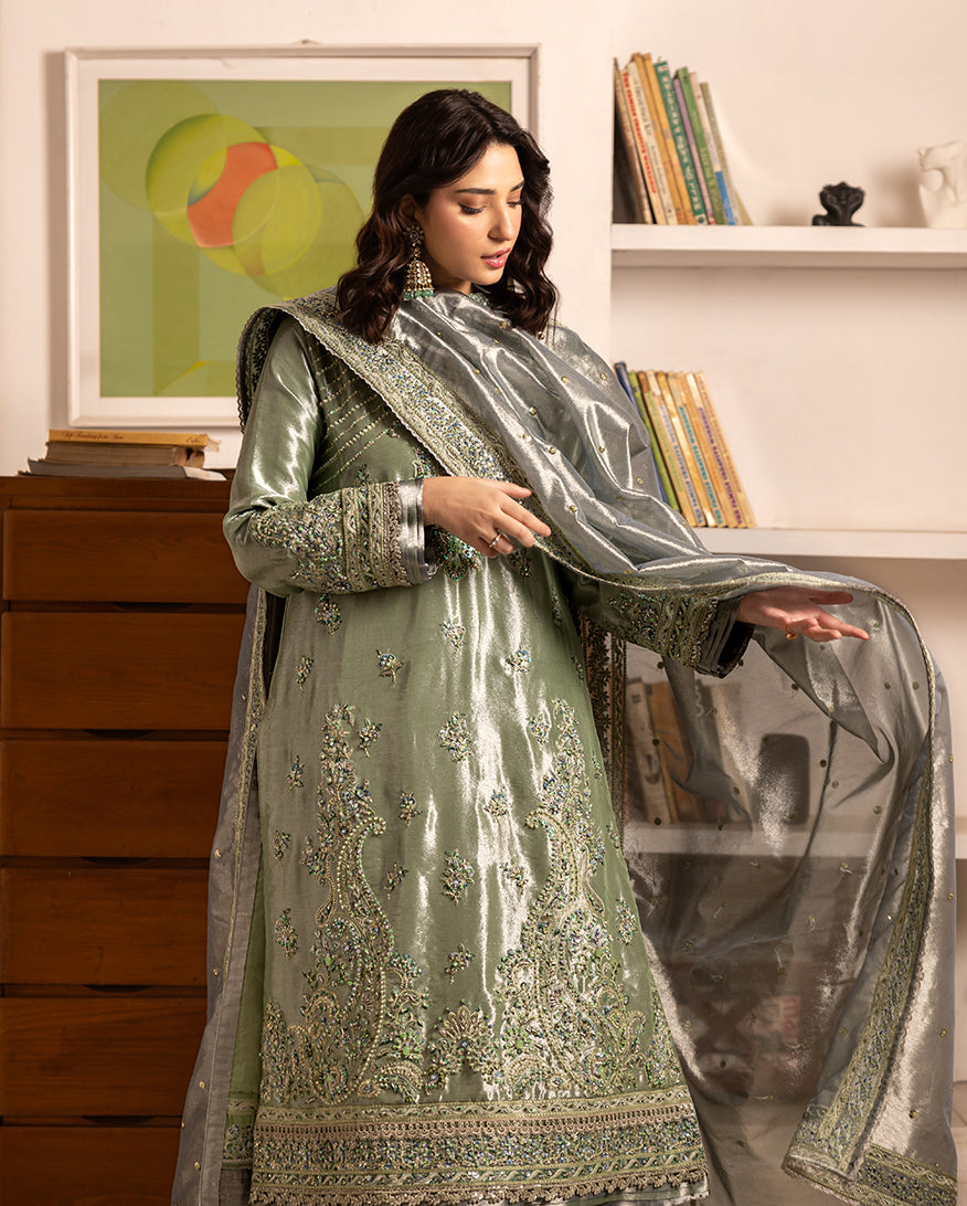 Mushq | Sunehri Lama Silk | Tabeer