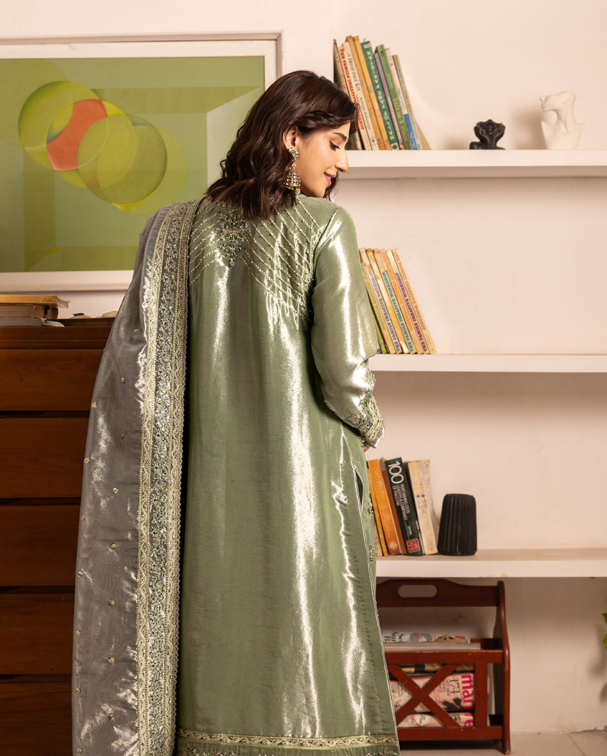 Mushq | Sunehri Lama Silk | Tabeer