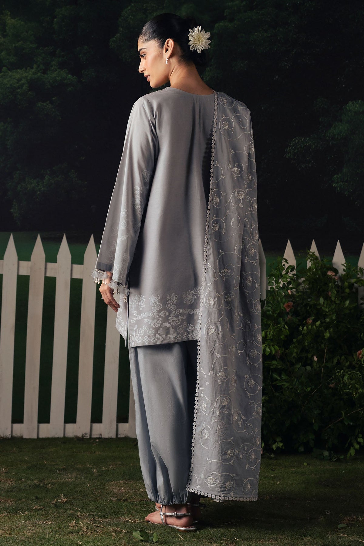 Cross Stitch | The Moonsoon Edit 26 | SELENE GLOW-3PC PRINTED SUIT