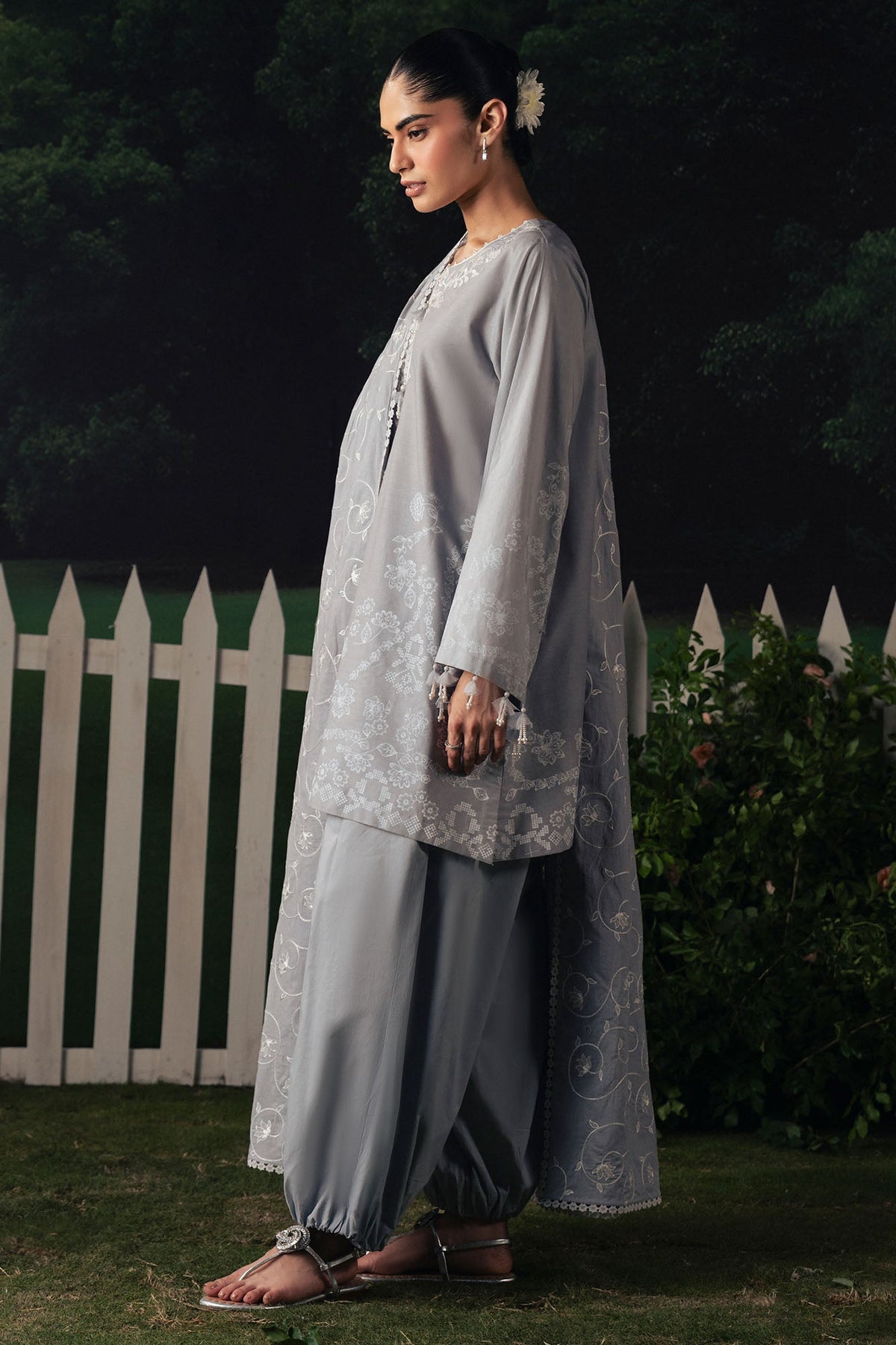 Cross Stitch | The Moonsoon Edit 26 | SELENE GLOW-3PC PRINTED SUIT