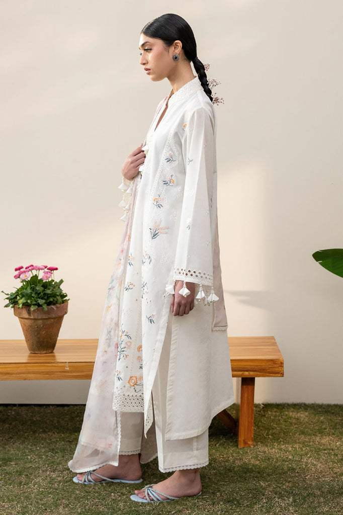 Cross Stitch | Emb Lawn Mahiri 26 | PRISTINE IVORY