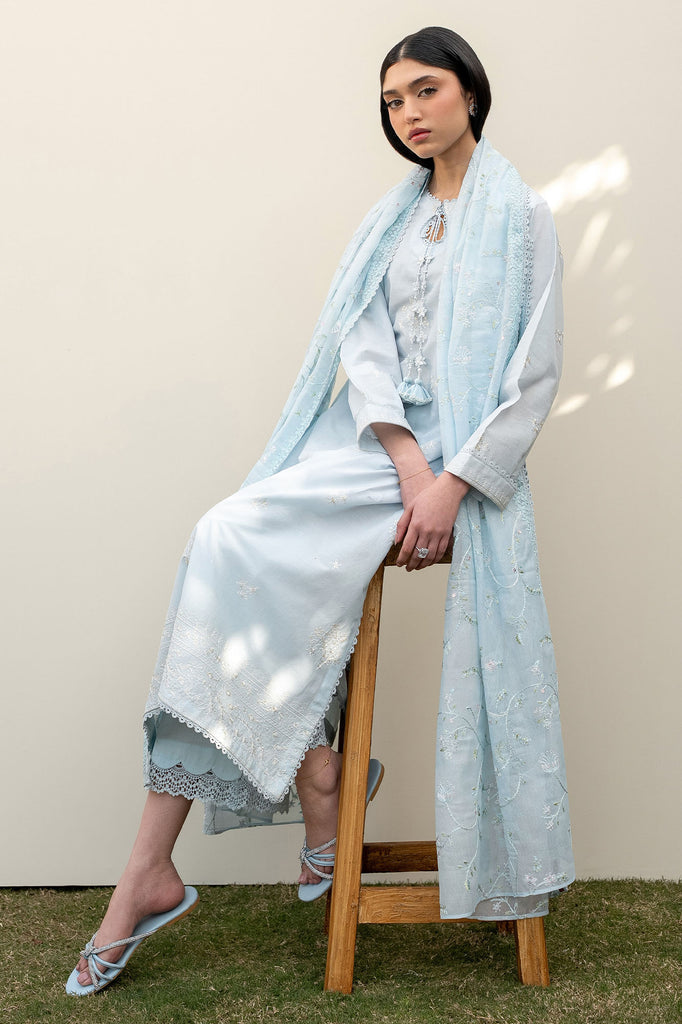 Cross Stitch | Emb Lawn Mahiri 26 | FROSTED MIST