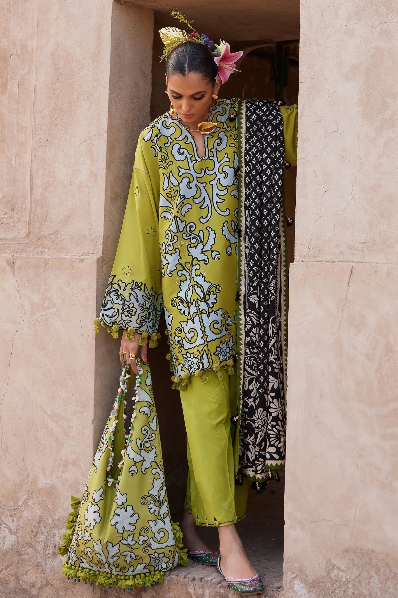 Elan | Luxury Lawn 25 | SOLENE (EL25-03 A) -  Elan Ladies Clothes - Original Designer Dress - House of Maryam