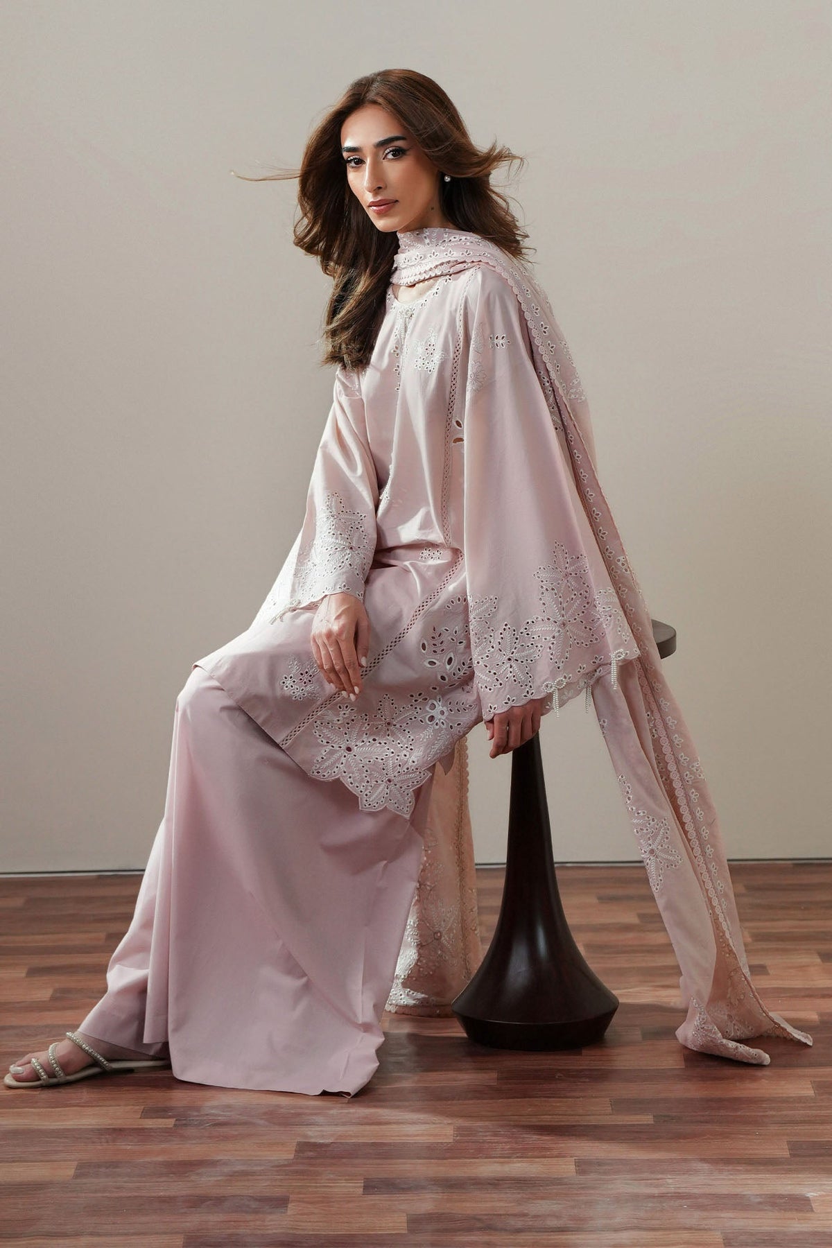 Cross Stitch | Mahiri Embroidered Collection 26 |PETAL DUSK