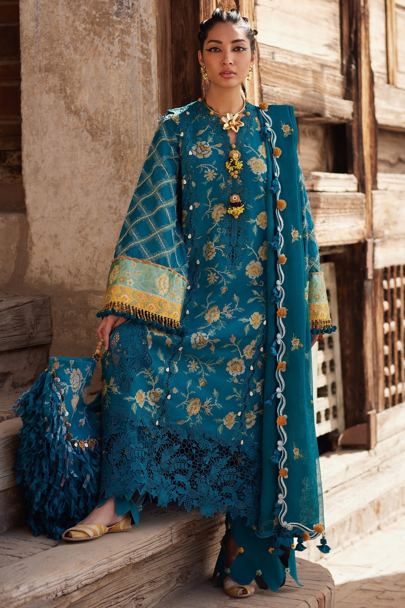 Elan | Luxury Lawn 25 | OPHELIA (EL25-10 A) -  Elan Ladies Clothes - Original Designer Dress - House of Maryam
