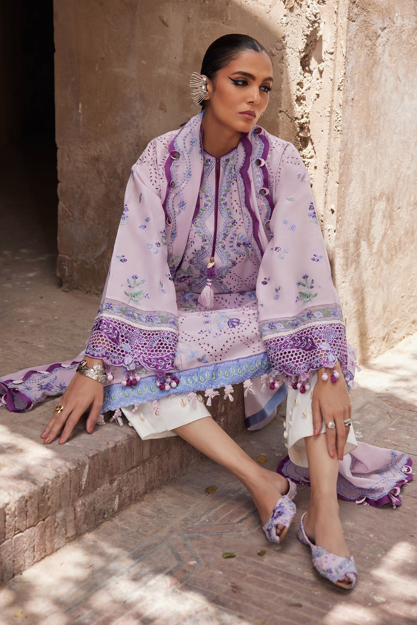 Elan | Luxury Lawn 25 | ALARA (EL25-12 B) -  Elan Ladies Clothes - Original Designer Dress - House of Maryam