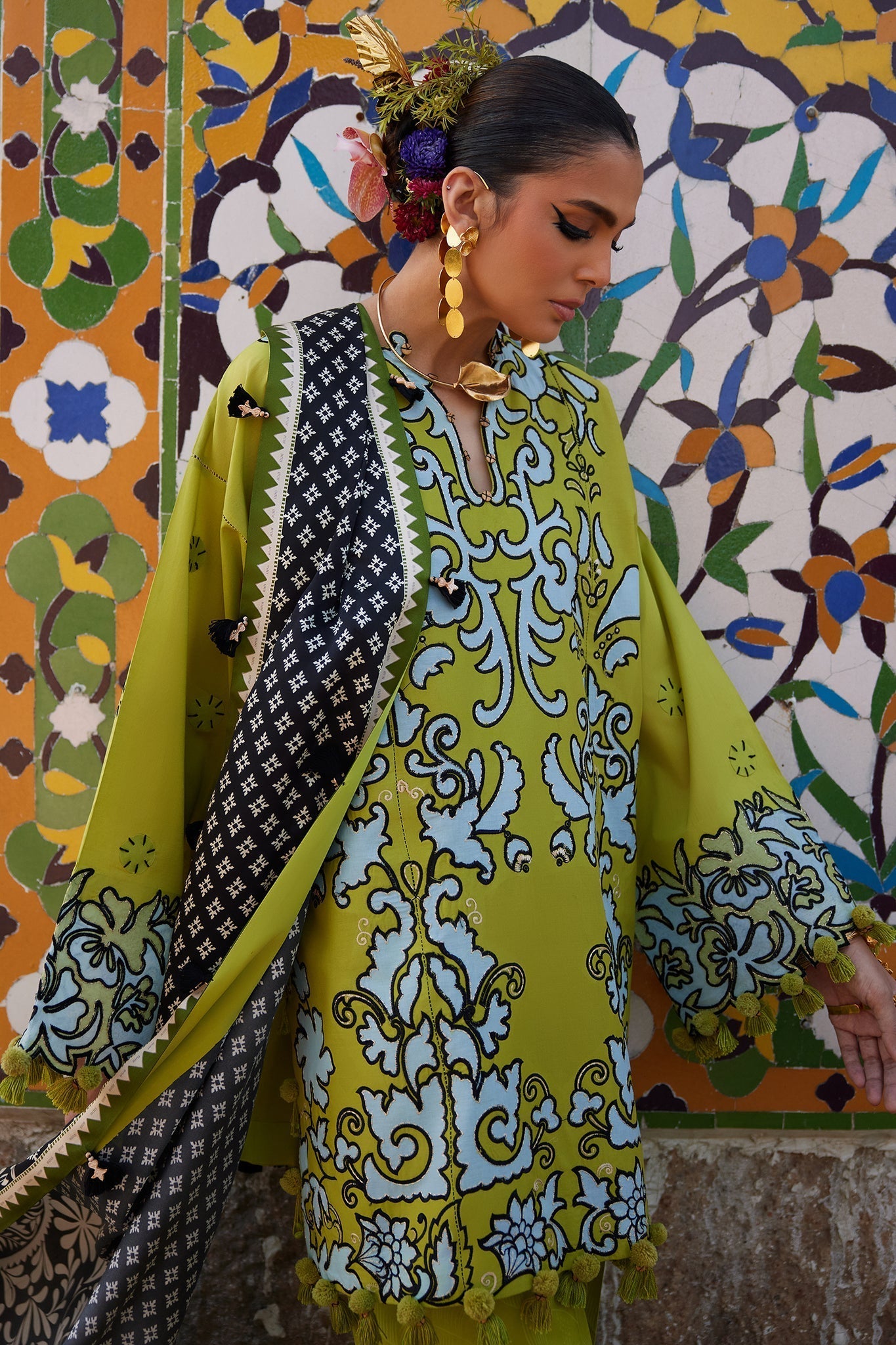 Elan | Luxury Lawn 25 | SOLENE (EL25-03 A) -  Elan Ladies Clothes - Original Designer Dress - House of Maryam