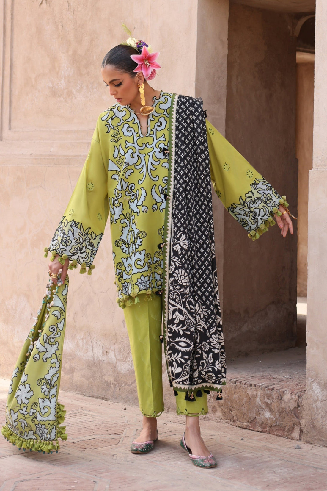 Elan | Luxury Lawn 25 | SOLENE (EL25-03 A) -  Elan Ladies Clothes - Original Designer Dress - House of Maryam