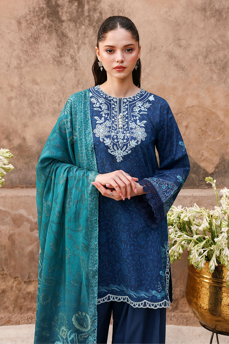 Cross Stitch | Eid Lawn 26 | PRUSSIAN WAVES