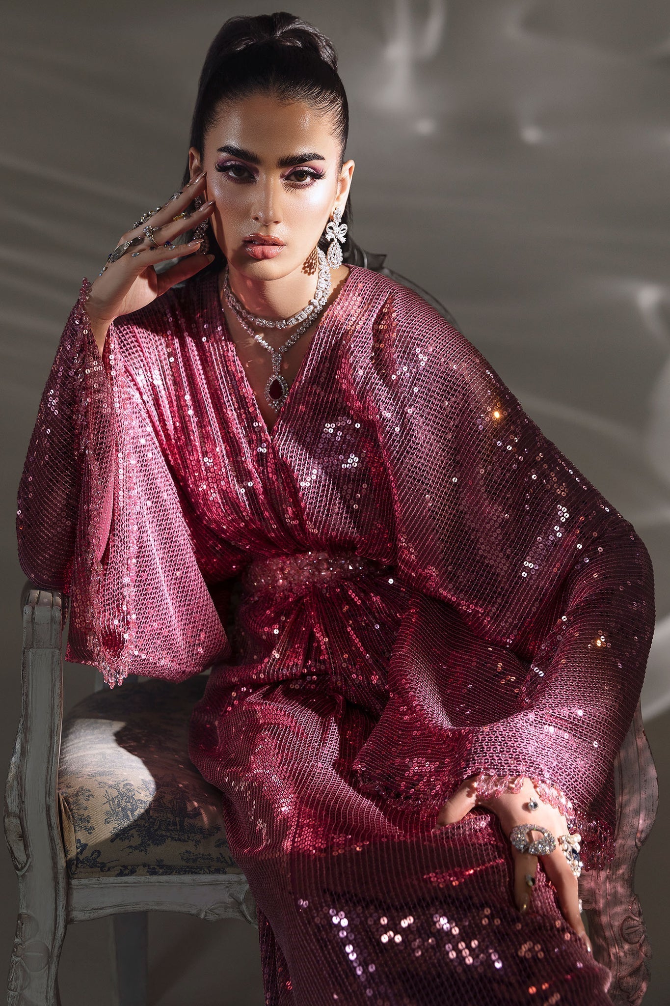 Elan | Lueur Dor | ‘BLUSH PAILLETÉ (EP-21401) -  Elan Ladies Clothes - Original Designer Dress - House of Maryam