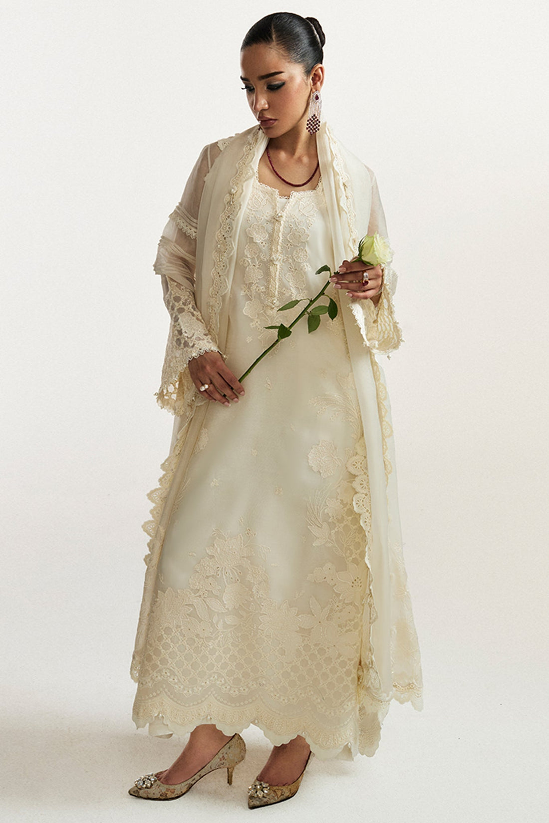 Elan I Vital Ornee I PERLE D’HIVER (EV-21353) -  Elan Ladies Clothes - Original Designer Dress - House of Maryam