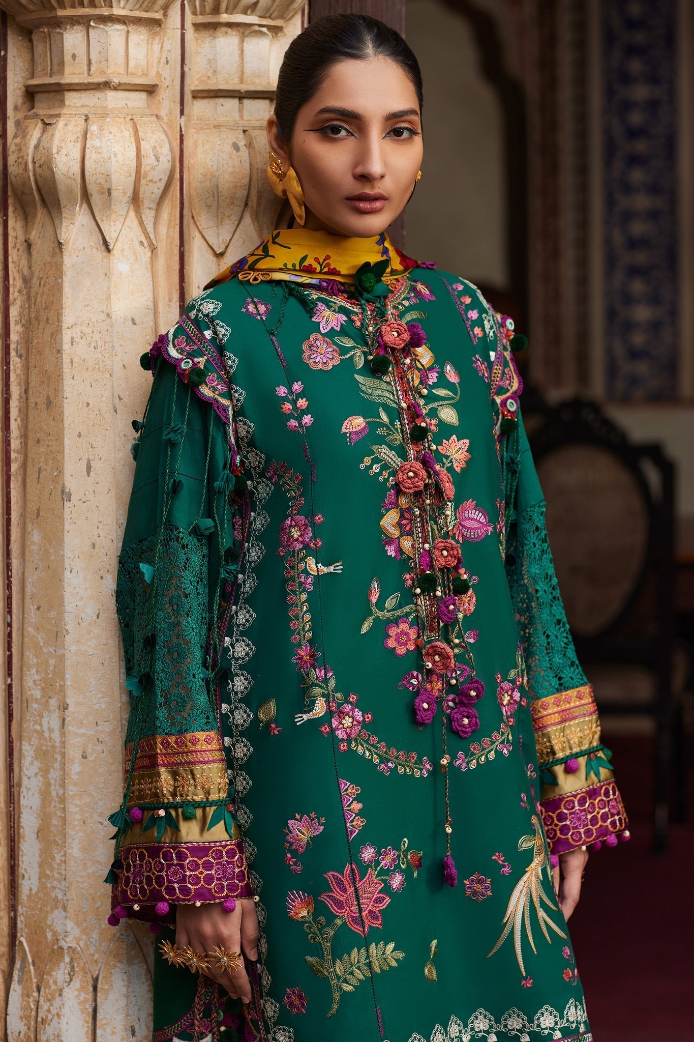 Elan | Luxury Lawn 25 | AURIELLE (EL25-06 A) -  Elan Ladies Clothes - Original Designer Dress - House of Maryam