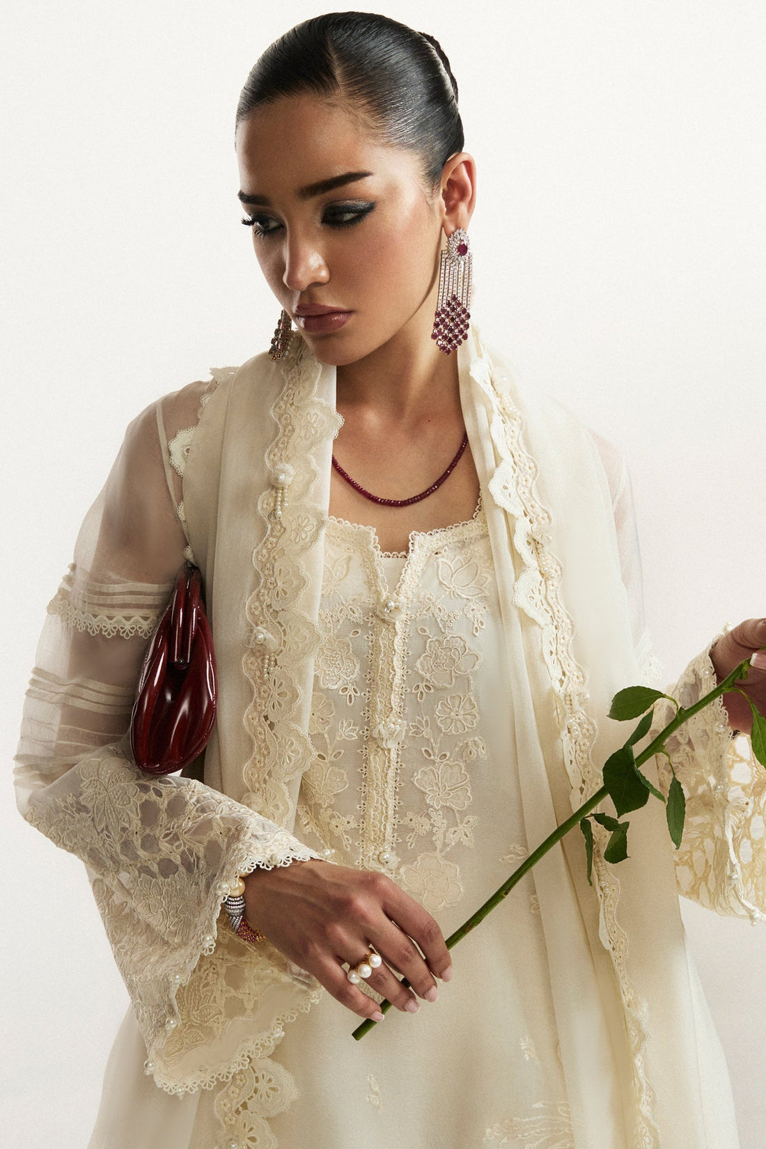 Elan I Vital Ornee I PERLE D’HIVER (EV-21353) -  Elan Ladies Clothes - Original Designer Dress - House of Maryam