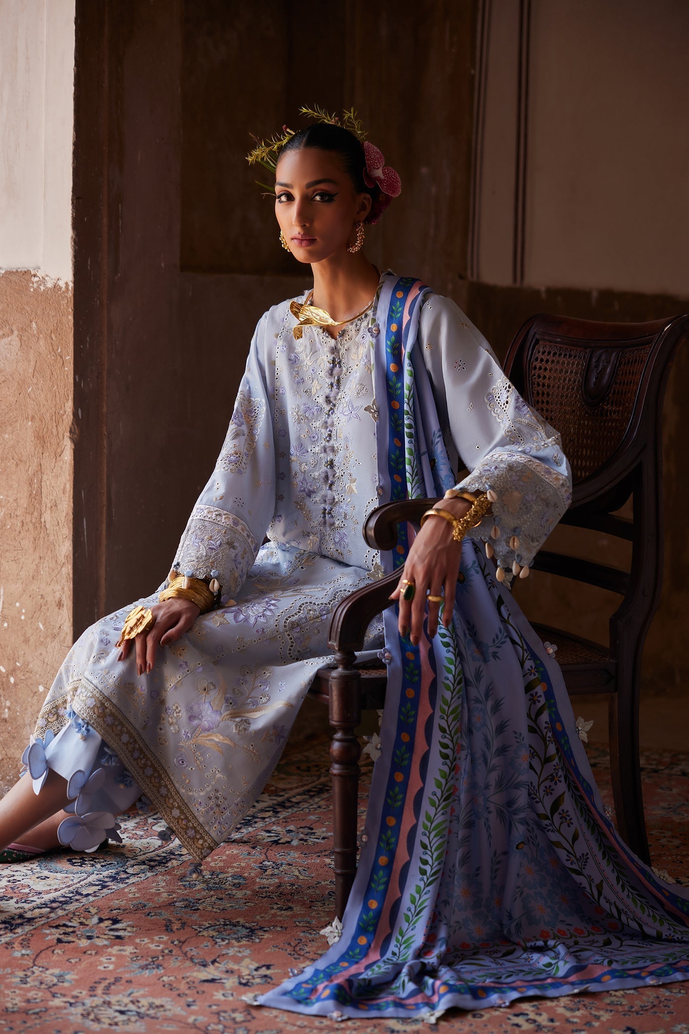 Elan | Luxury Lawn 25 | SERENE (EL25-01 B) -  Elan Ladies Clothes - Original Designer Dress - House of Maryam