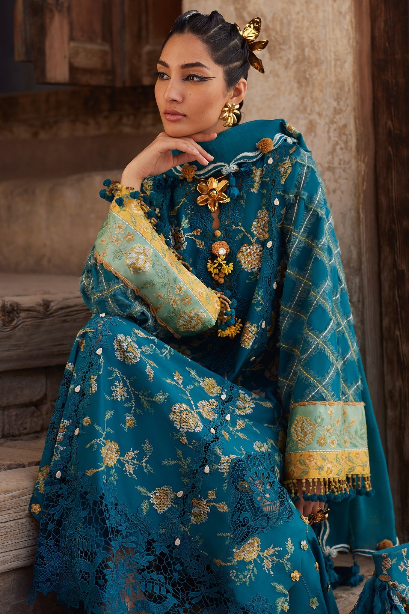 Elan | Luxury Lawn 25 | OPHELIA (EL25-10 A) -  Elan Ladies Clothes - Original Designer Dress - House of Maryam