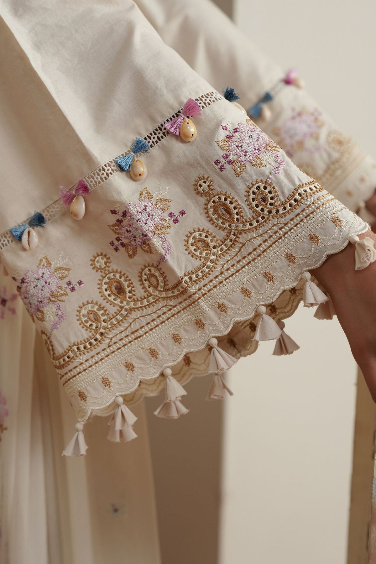Cross Stitch | Mahiri Embroidered Collection 26 | VORY MOSIAC