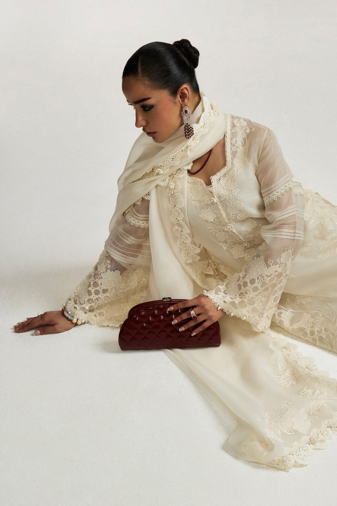 Elan I Vital Ornee I PERLE D’HIVER (EV-21353) -  Elan Ladies Clothes - Original Designer Dress - House of Maryam