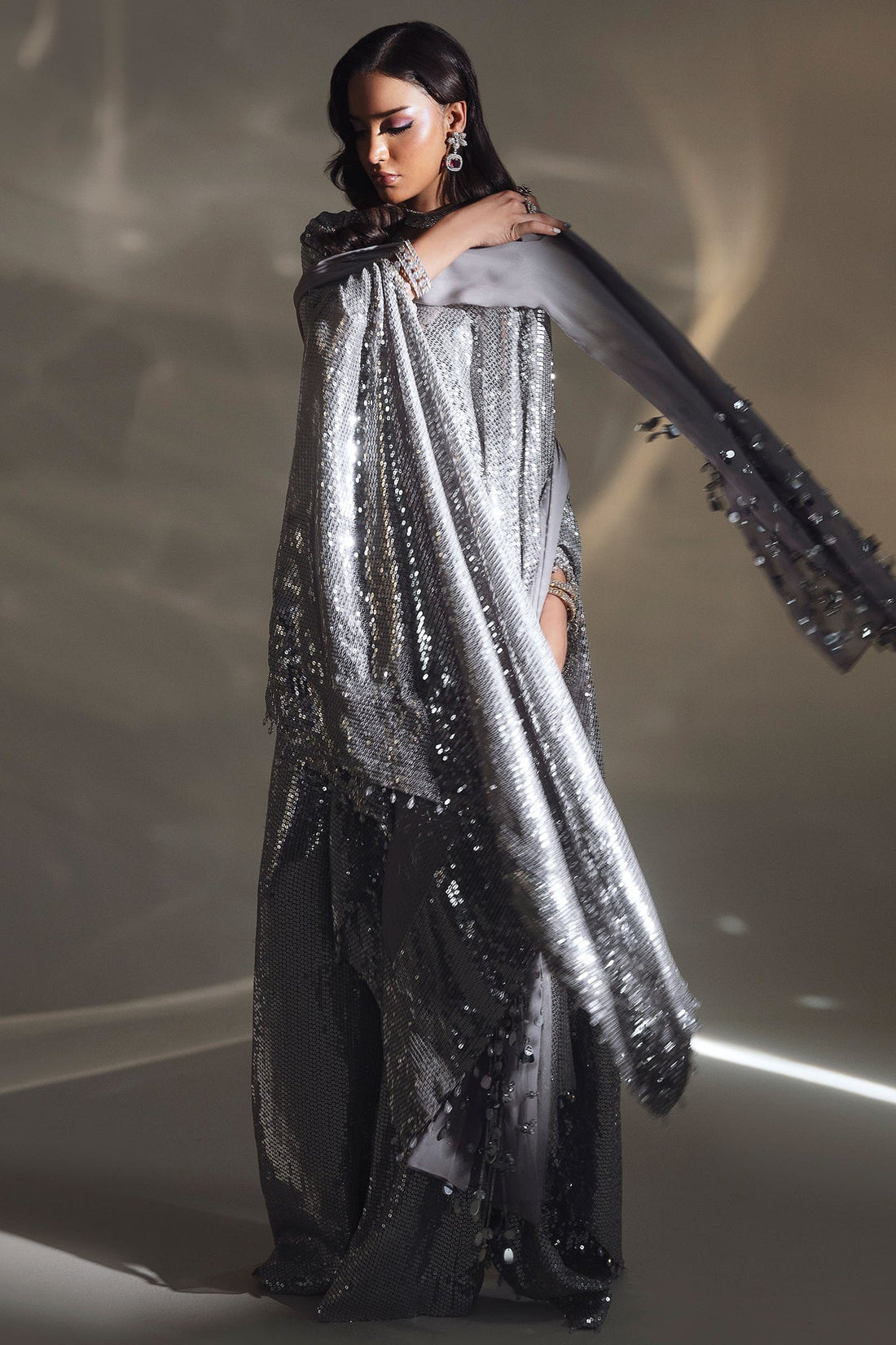 Elan | Lueur Dor | CÉLESTE ARGENTÉE (EP-21404) -  Elan Ladies Clothes - Original Designer Dress - House of Maryam