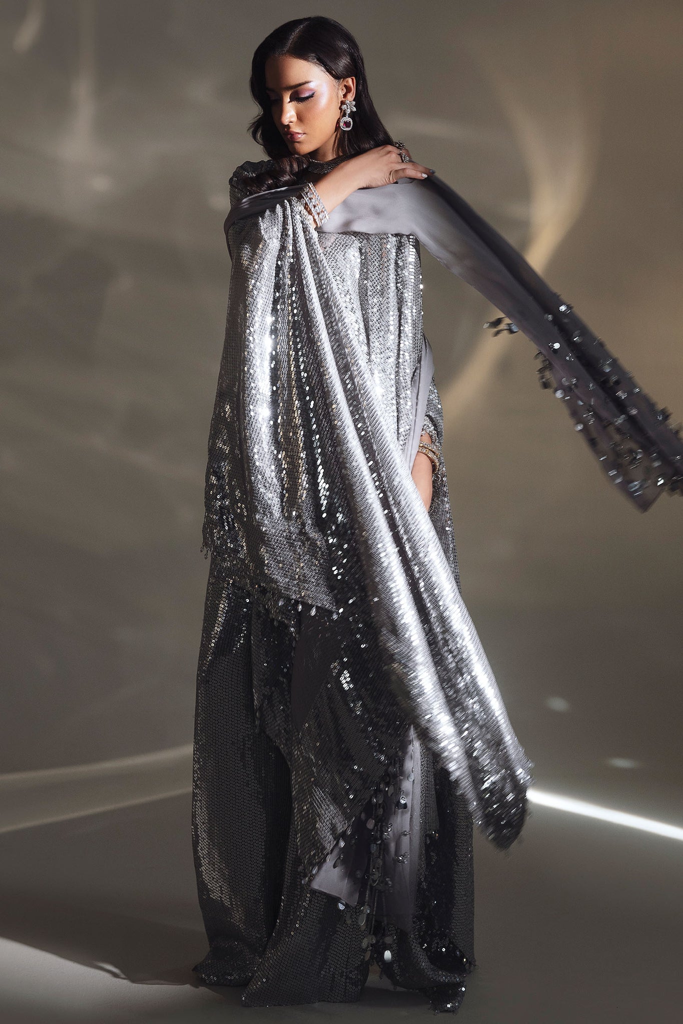 Elan | Lueur Dor | CÉLESTE ARGENTÉE (EP-21404) -  Elan Ladies Clothes - Original Designer Dress - House of Maryam